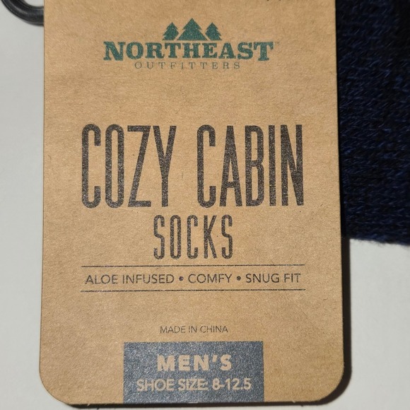 Northeast Outfitters Mens Cozy Cabin Socks Aloe Infused Comfy Snug Fit - Picture 4 of 5